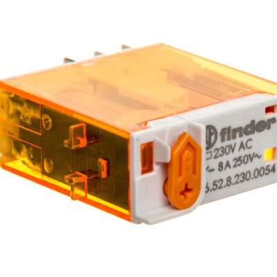 Przekaźnik 2P 8A 230V AC wskaźnik LED przycisk testujący 46.52.8.230.0054
