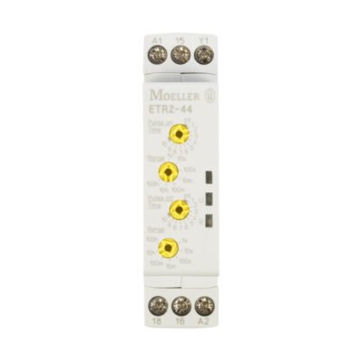 Przekaźnik czasowy 1P 3A 0,05sek-100h 24-240V AC/DC migotanie, 2 czasy ,(ZAŁ-/WYŁ-czas zmienny) ETR2-44 262730