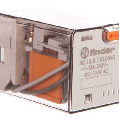 Przekaźnik przemysłowy 3P 10A 110V AC przycisk testujący mechaniczny wskaźnik zadziałania 60.13.8.110.0040