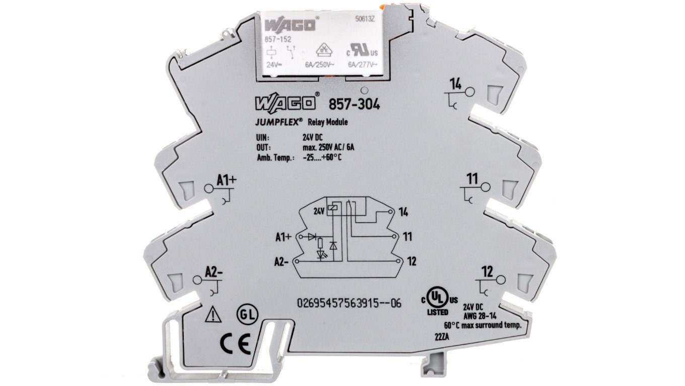 Przekaźnik separacyjny JUMPFLEX 24V DC 10mA 1P 857-304