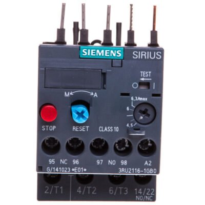 Przekaźnik termiczny 4,5-6,3A S00 3RU2116-1GB0