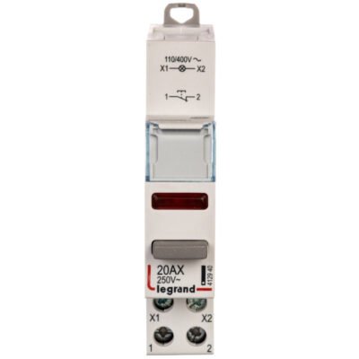Przycisk modułowy 20A 1R z lampką LED 110/400V czerwoną LP472 412940