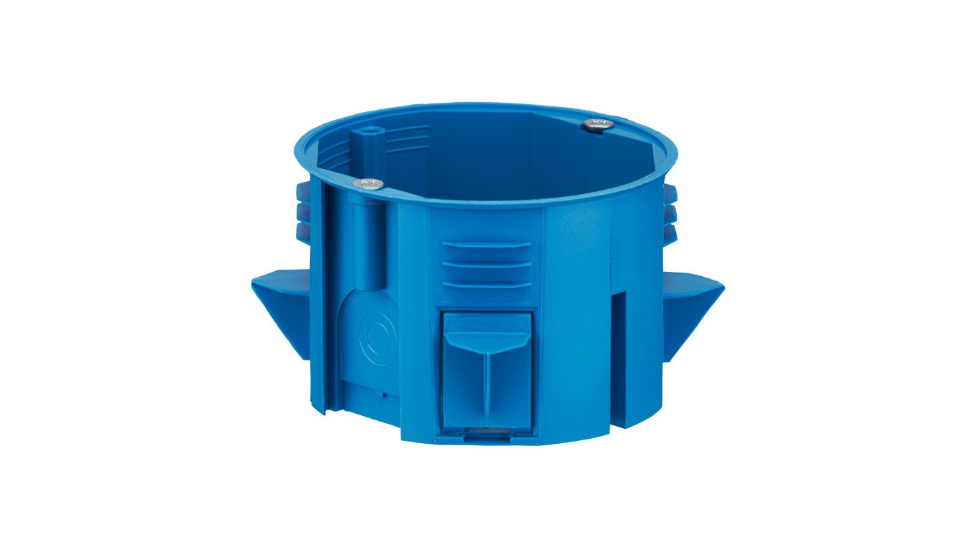 Puszka 60mm do dociepleń i systemów docieplających samogasnąca bezhalogenowa niebieska PST60 32273003