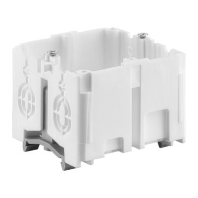 Puszka do kanałów elektroinstalacyjnych z mocowaniem na TS 35 48x71x71mm samogasnąca bezhalogenowa biała P1kn71x71 36070206