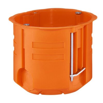 Puszka do pustych ścian regips 60mm głęboka samogasnąca bezhalogenowa pomarańczowa P60DF 31074008
