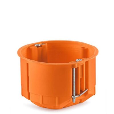 Puszka do pustych ścian regips 60mm płytka samogasnąca bezhalogenowa pomarańczowa P60KF 31040008