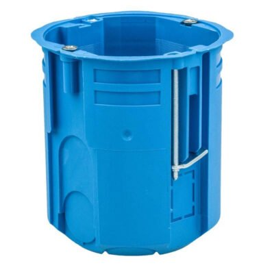 Puszka do pustych ścian regips 60mm supergłęboka-80mm łączona samogasnąca bezhalogenowa niebieska PV60G 32334203