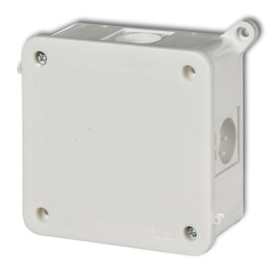 Puszka instalacyjna hermetyczna bez złączek 100x100mm biały PHS-5