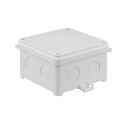 Puszka naścienna hermetyczna pusta 98x98x60mm IP67 samogasnąca bezhalogenowa odporna na UV biała N90x90S 35135206