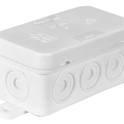 Puszka n/t hermetyczna 85x45x39mm IP54 z dławnicą zintegrowaną biała N8 83008006