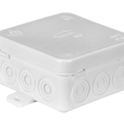 Puszka n/t hermetyczna z dławicą zintegrowaną 75x75x39mm IP54 biała N5 83005006