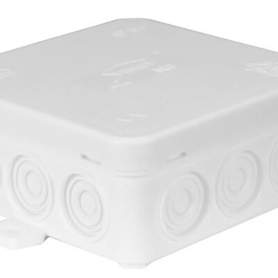 Puszka n/t hermetyczna z dławicą zintegrowaną 85x85x39mm IP54 biała N6 83006006