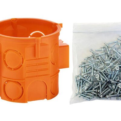 Puszka podtynkowa 60mm głęboka z wkrętami (w woreczku) szeregowa bezhalogenowa pomarańczowa S60DFWw 33079008 /110szt./