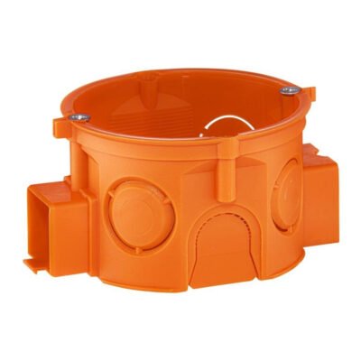 Puszka podtynkowa 60mm płytka z wkrętami szeregowa bezhalogenowa pomarańczowa S60KFw 33068008 /100szt./