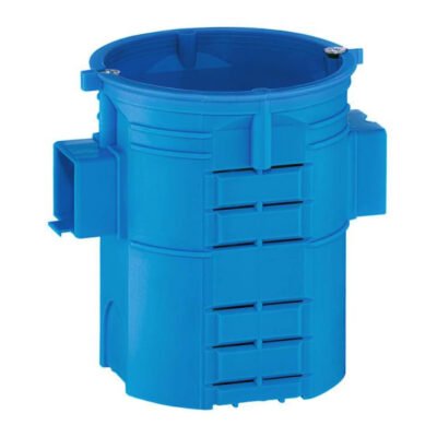 Puszka podtynkowa 60mm supergłęboka-80mm z wkrętami szeregowa samogasnąca bezhalogenowa niebieska S60Gw 34009203 /35szt./