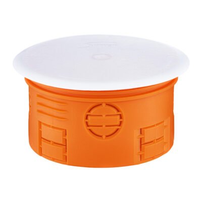 Puszka podtynkowa 80mm płytka-48,5mm z pokrywą bezhalogenowa pomarańczowa Z80KF 33073008 /30szt./