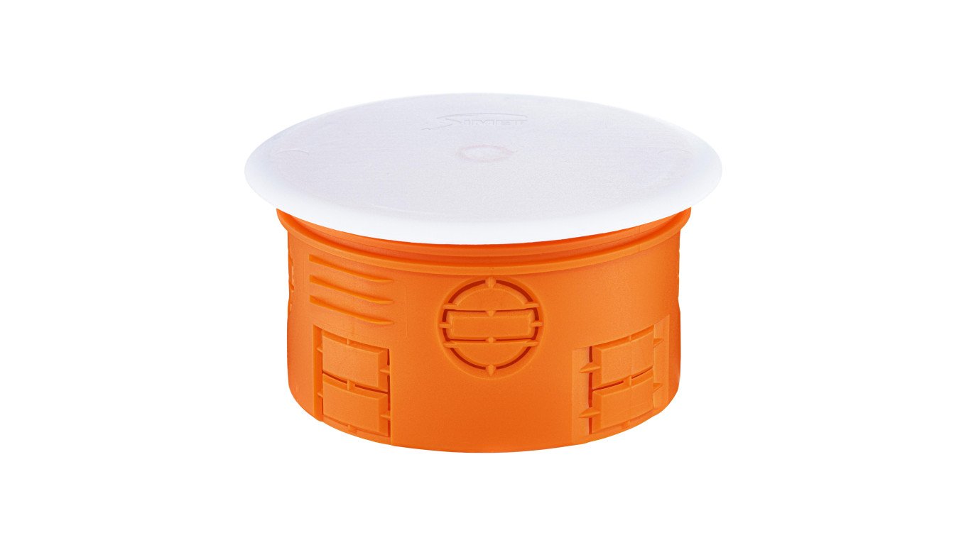 Puszka podtynkowa 80mm płytka-48,5mm z pokrywą bezhalogenowa pomarańczowa Z80KF 33073008 /30szt./