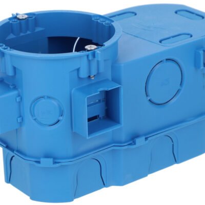 Puszka podtynkowa do elektroniki 60mm supergłęboka-80mm samogasnąca bezhalogenowa niebieska BuciQPro SE2x60G 34159203