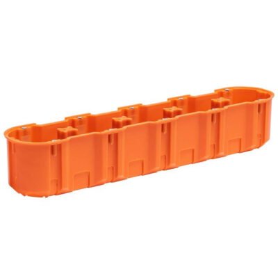 Puszka podtynkowa pięciopolowa 5x60mm głęboka bezhalogenowa pomarańczowa MultiwallSlim M5x60DF 33416008