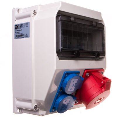 Rozdzielnica stacjonarna LUBLIN 32A/5P 2xGS bez zabezpieczeń IP44 9035004W