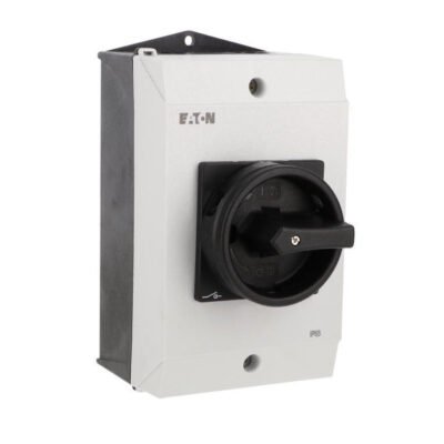 Rozłącznik 40A 3P 1Z+1R w obudowie IP65 z blachą EMC czarna rączka z blokadą P1-40/I2H/MBS/SVB-SW/HI11 199920