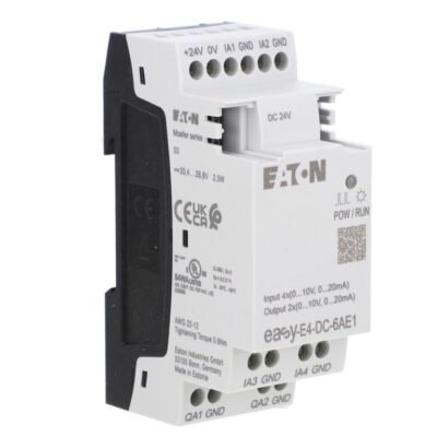 Rozszerzenie wejścia/wyjścia easyE4 24VDC 4AI 2AO 10VDC EASY-E4-DC-6AE1 197223