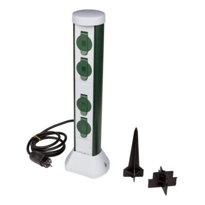 Słupek ogrodowy 4x2P+Z 16A IP44 /przewód OWY 3x1 2mb/ 077768400021