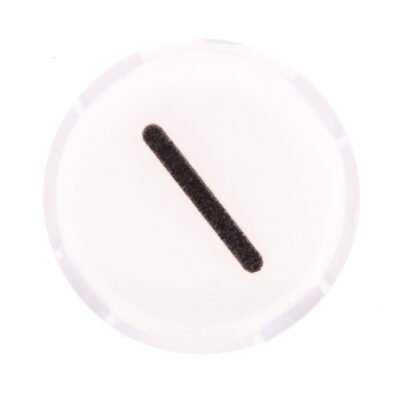 Soczewka przycisku 22mm płaska biała z symbolem START I M22-XDL-W-X1 218296