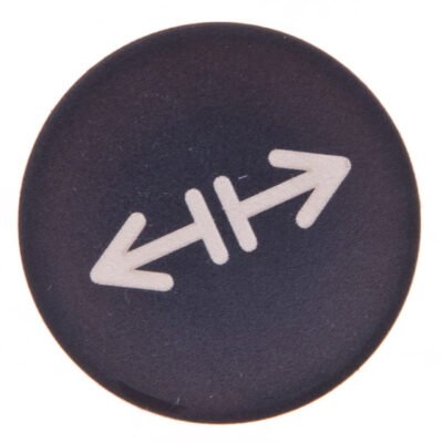 Soczewka przycisku 22mm płaska czarna z symbolem LUZOWANIE M22-XD-S-X13 218179