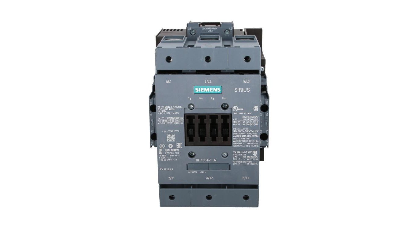 Stycznik mocy 115A 3P 220-240V AC 2Z 2R S6 3RT1054-1AP36