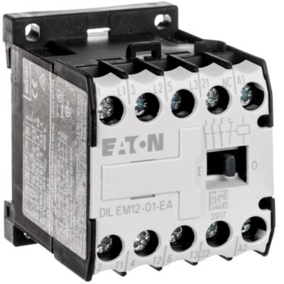 Stycznik mocy 12A 3P 230V AC 0Z 1R DILEM12-01-EA(230V50HZ,240V60HZ) 189989