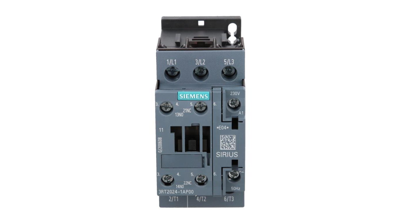 Stycznik mocy 12A 3P 230V AC 1Z 1R S0 3RT2024-1AP00