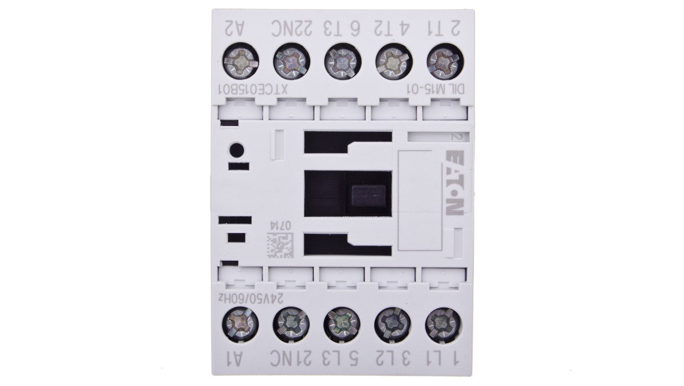 Stycznik mocy 15A 3P 24V AC 0Z 1R DILM15-01(24V50/60HZ) 290097