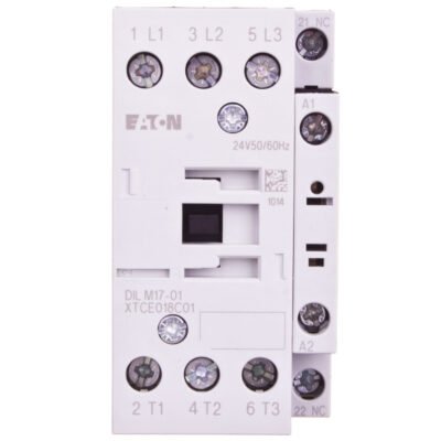 Stycznik mocy 17A 3P 24V AC 0Z 1R DILM17-01(24V50/60HZ) 277040