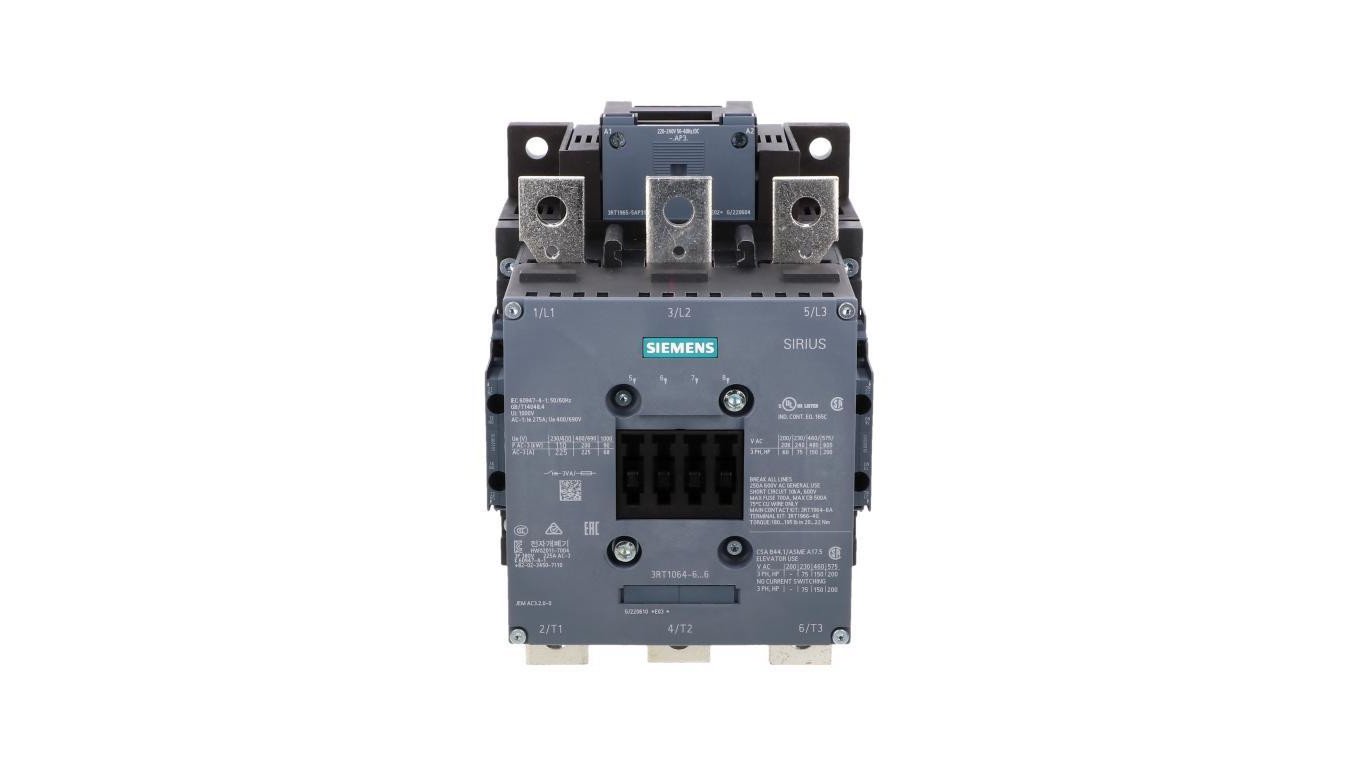 Stycznik mocy 225A 3P 220-240V AC 2Z 2R S10 3RT1064-6AP36