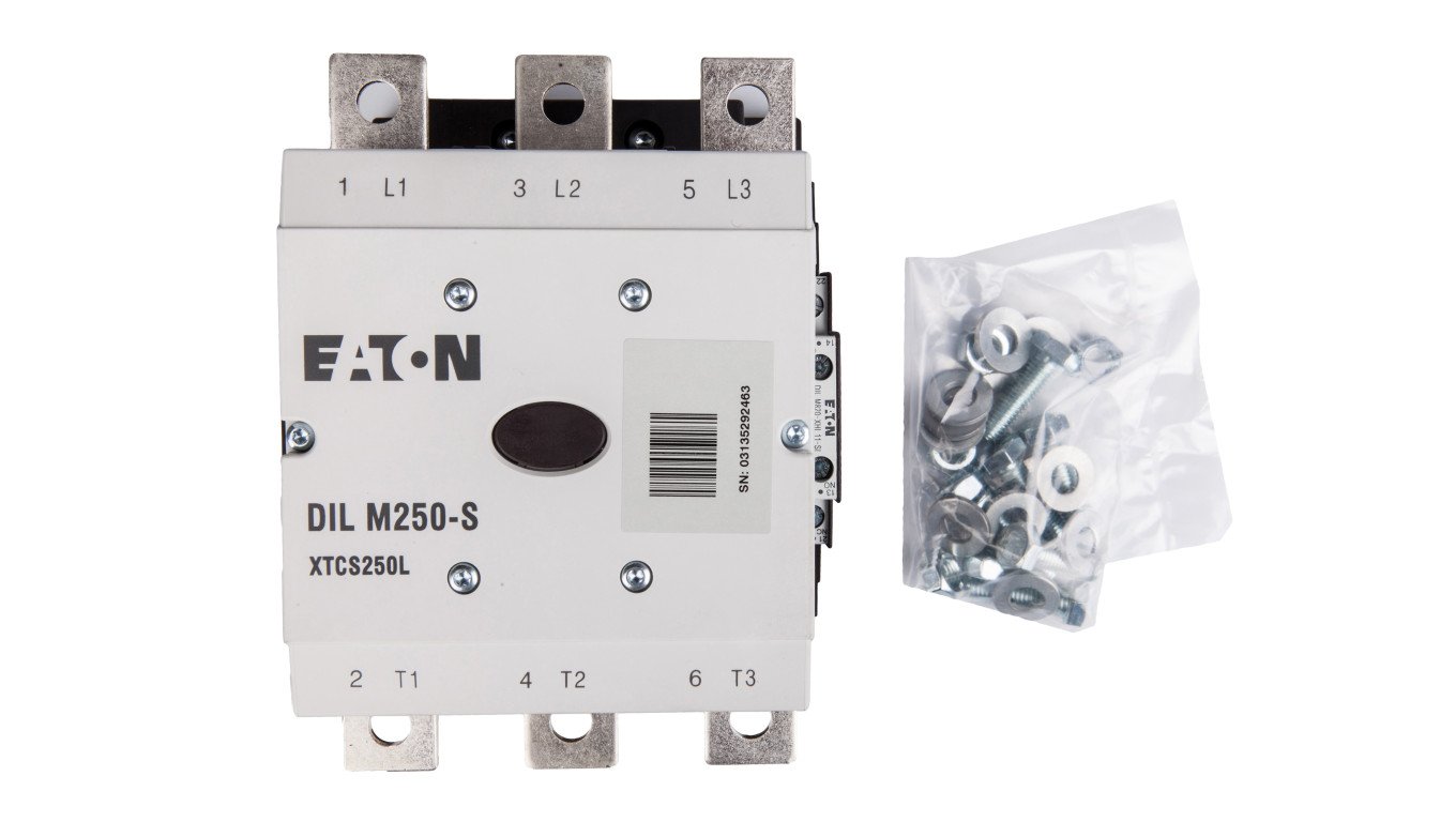 Stycznik mocy 250A 3P 220-240V AC 2Z 2R DILM250-S/22(220-240V50/60HZ) 274190