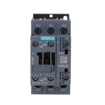 Stycznik mocy 25A 3P 110V AC 1Z 1R S0 3RT2026-1AF00
