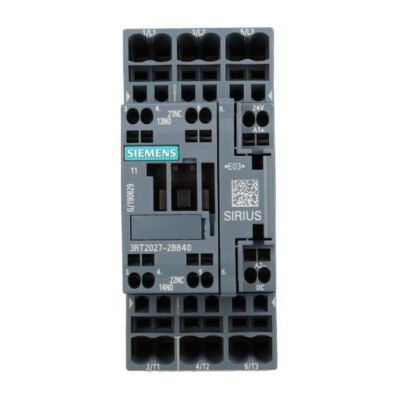 Stycznik mocy 32A 3P 24V DC 1Z 1R S0 3RT2027-2BB40