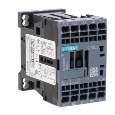 Stycznik mocy 3P S00 AC-3 7.5 kW / 400V 1Z 24VDC przyłącze sprężynowe 3RT2018-2BB41