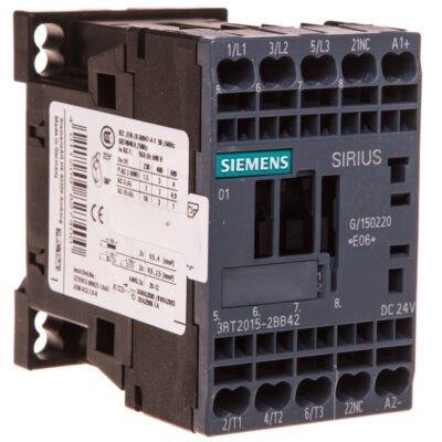 Stycznik mocy 7A 3P 24V DC 0Z 1R S00 3RT2015-2BB42