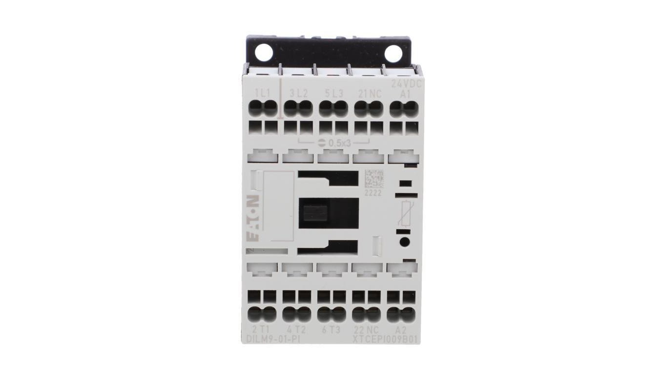 Stycznik mocy DILM9-01(24VDC)-PI DILM 3P 380 V 400 V 4 kW 1R 24 V DC Push-In 199238