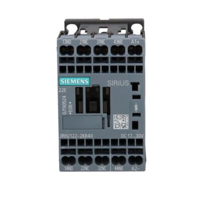 Stycznik pomocniczy 2Z 2R cewka 24V DC 0.7..1.25Us z diodą tłumiącą S00 bez możliwości montażu styków sprężynowe 3RH2122-2KB40
