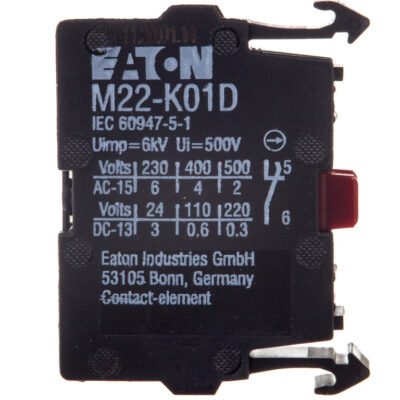 Styk pomocniczy 1Z montaż czołowy M22-K10P 110835