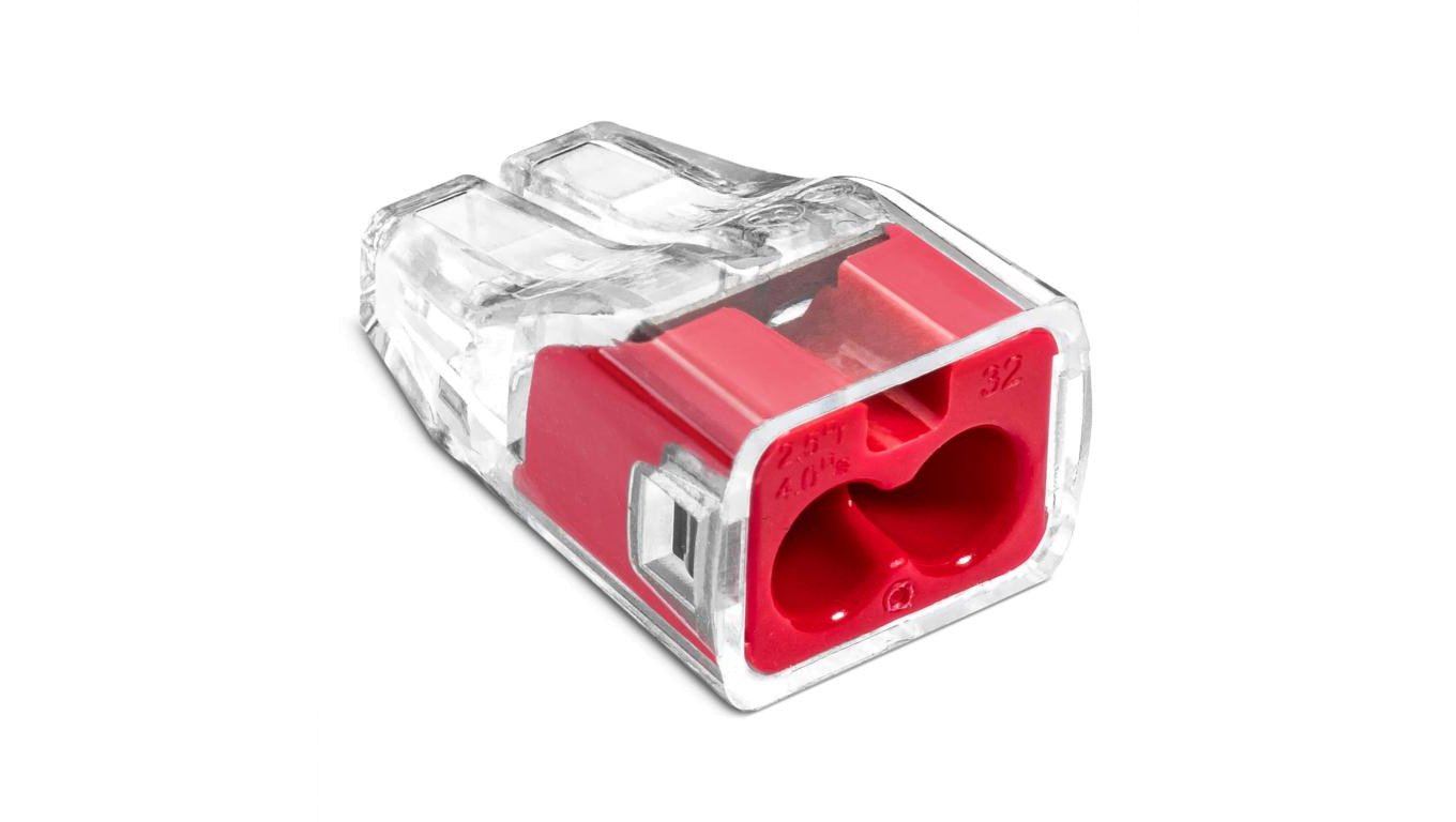 Szybkozłączka SCP2 B10 IDEALNA wtykowa do drutów i wielodrutów 2-torowa 4mm 32A 450V 88001001 /10 szt./