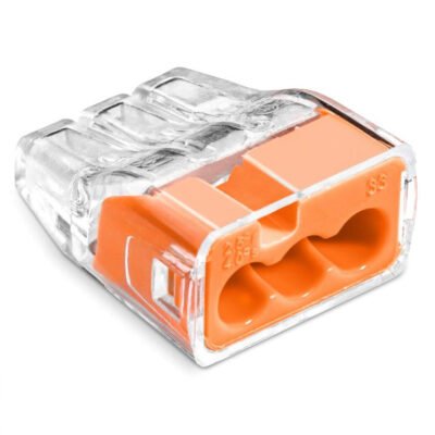 Szybkozłączka SCP3 IDEALNA wtykowa do drutów i wielodrutów 3-torowa 4mm 32A 450V 88000008S /100szt./