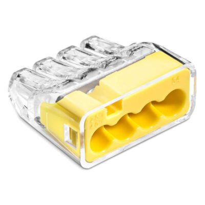 Szybkozłączka SCP4 B10 IDEALNA wtykowa do drutów i wielodrutów 4-torowa 4mm 32A 450V 88001004 /10 szt./