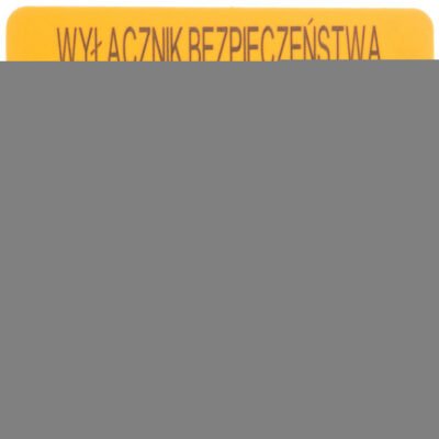 Szyld do przycisków bezpieczeństwa PL, GB, DE, I typ: M22-XYK15 167642