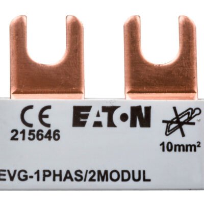 Szyna łączeniowa 1P 63A 10mm2 widełkowa (2 mod.) EVG-1PHAS/2MODUL 215646