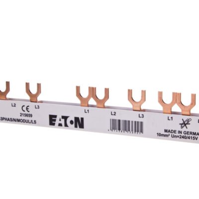 Szyna łączeniowa 3P 63A 10mm2 widełkowa EVG-3PHAS/N/5MODUL/LS 215659