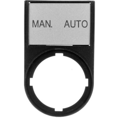 Tabliczka opisowa MAN-AUTO 50x30mm czarna 22mm prostokątna M22S-ST-GB11 216500
